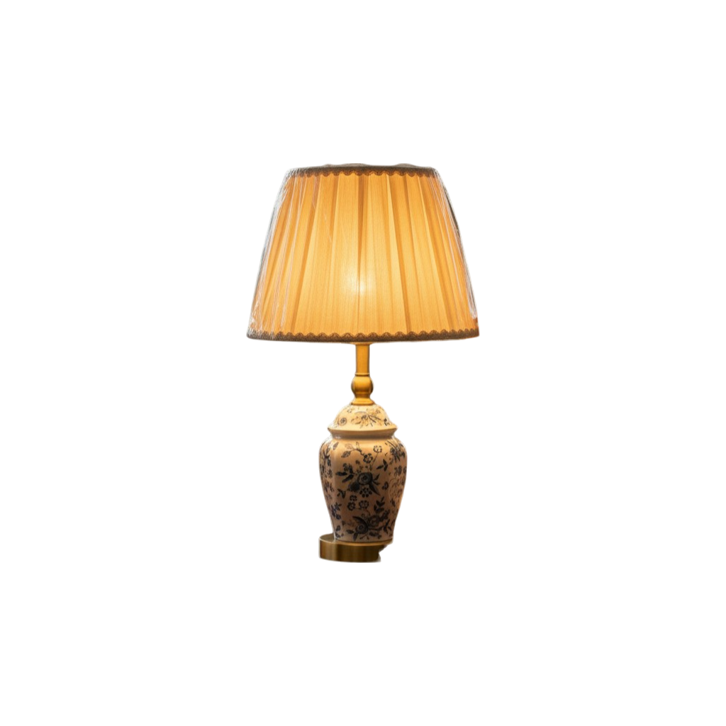 Amber Ceramic Modern Table Lamp