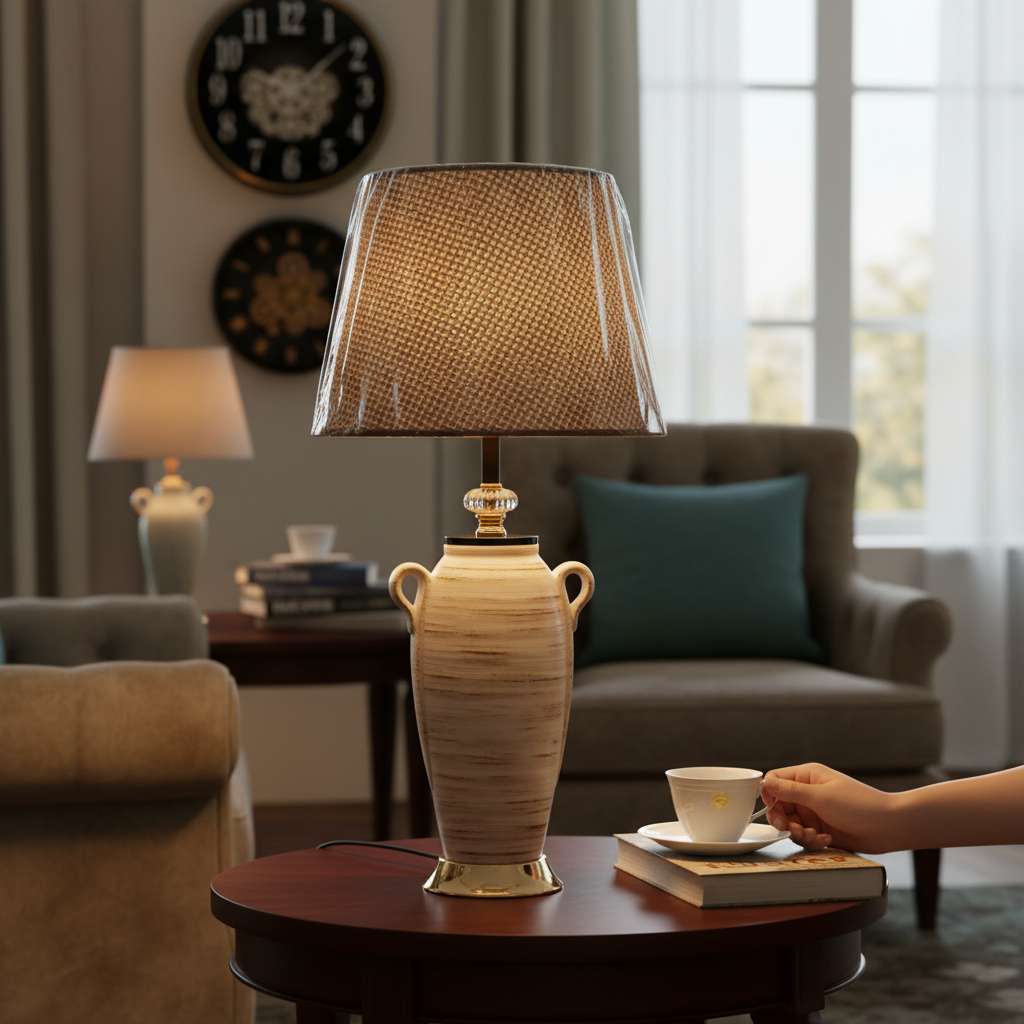 Contemporary Classic Ceramic Accent Lamp