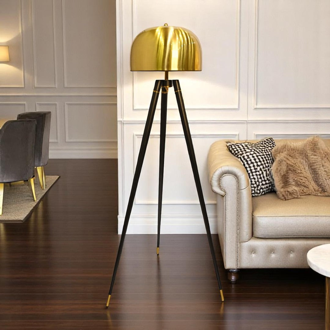 Latest TriLume Metal Tripod Floor Lamp (Full Sized Dome)