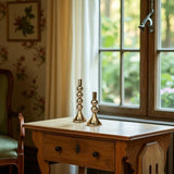 Antique Crystal Glow Candle Stand