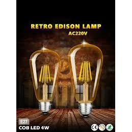 E27 Vintage ST64 LED Edison Filament Bulb