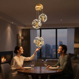 Crystal Lotus Aura Chandelier